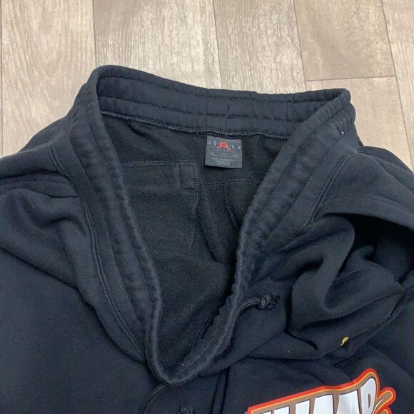 Jordan Black Joggers with Red and White Graphics - Picture 7 of 9